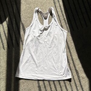 Nike White Racerback Tank Top